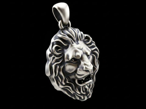 Lion Pendant Free 3D print model 3D Print Model