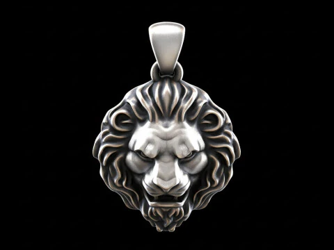 Lion Pendant Free 3D print model 3D Print Model