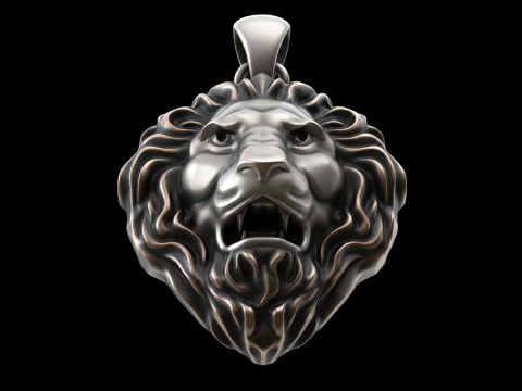 Lion Pendant Free 3D print model 3D Print Model