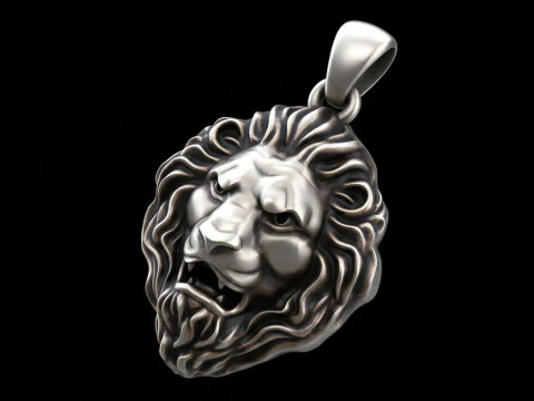Lion Pendant Free 3D print model 3D Print Model