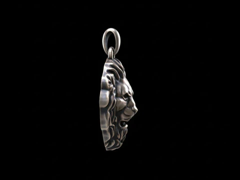 Lion Pendant Free 3D print model 3D Print Model