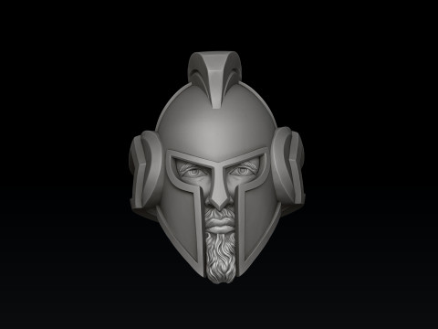Warrior Helmet Ring 3D print model 3Dプリントモデル