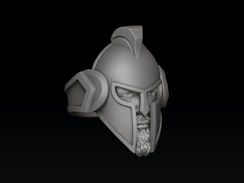 Warrior Helmet Ring 3D print model 3Dプリントモデル