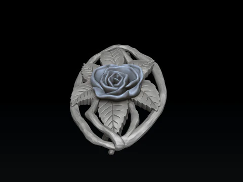 Rose Broosh 3D print model 3D Print Model
