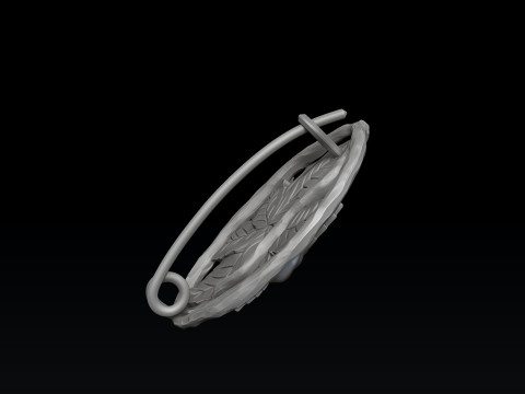 Rose Broosh 3D print model 3Dプリントモデル