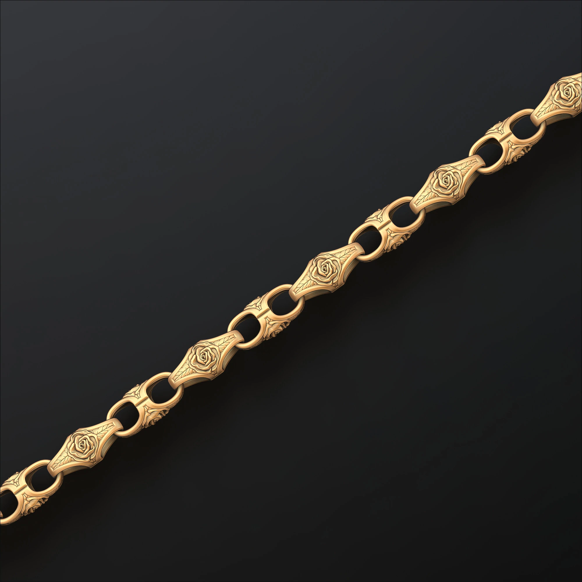Rose Chain 3D print model 3D Print Model .c4d .max .obj .3ds .fbx .stl .blend