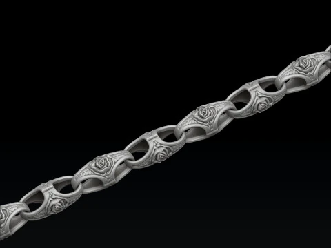Rose Chain 3D print model 3D Print Model