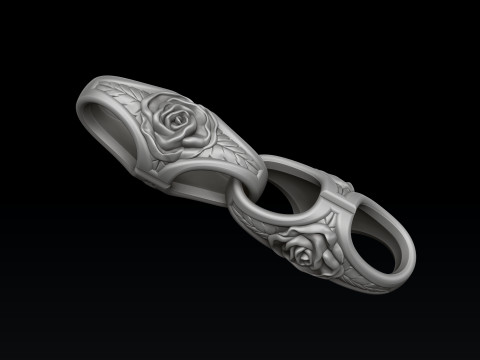 Rose Chain 3D print model 3Dプリントモデル