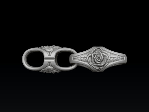 Rose Chain 3D print model 3Dプリントモデル