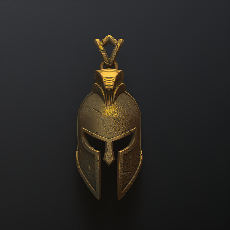 Helmet Pendant V2 3D print model 3D प्रिंट मॉडल .c4d .max .obj .3ds .fbx .stl .blend