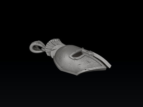 Helmet Pendant V2 3D print model 3D प्रिंट मॉडल