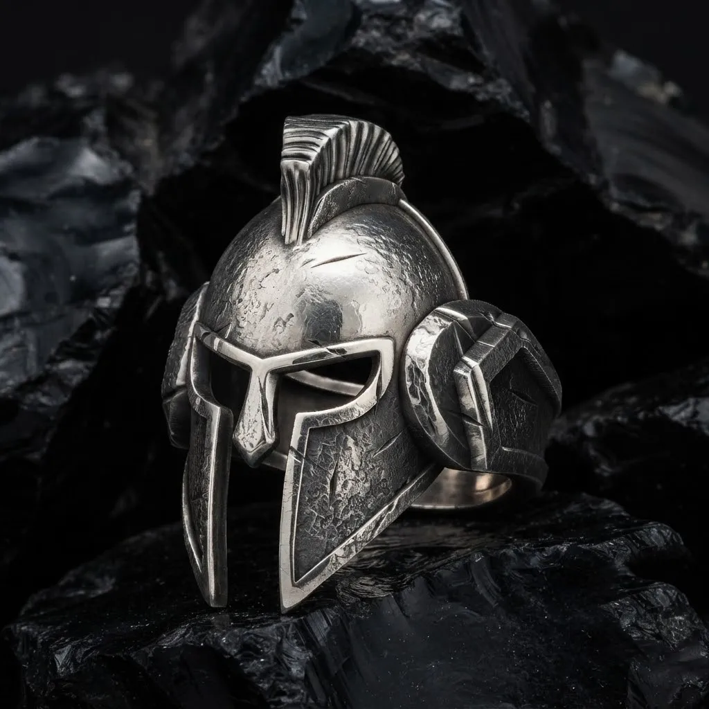Helmet Ring V2 3D print model 3D Print Model .c4d .max .obj .3ds .fbx .stl .blend 