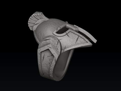 Helmet Ring Pendant V2 Collection 3D print model 3Dプリントモデル