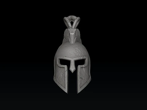 Cole&ccedil;&atilde;o de pingente de anel de capacete V2 Modelo de impress&atilde;o 3D Modelo de Impressão 3D