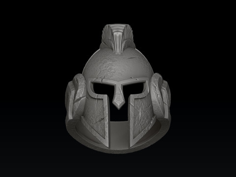 Helmet Ring Pendant V2 Collection 3D print model 3Dプリントモデル