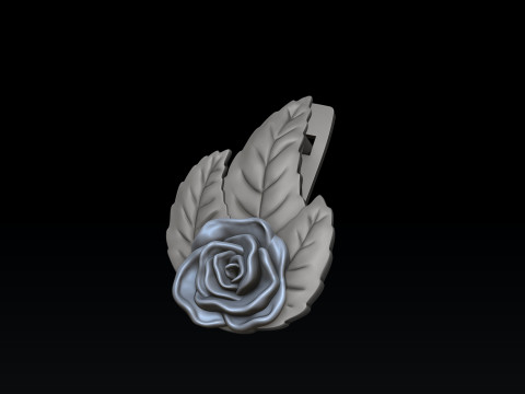 Rose Earrings 3D print model Modello di stampa 3D