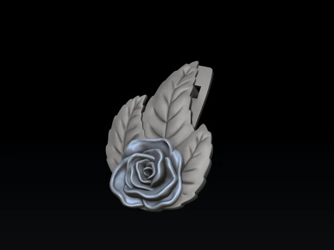 Rose Earrings 3D print model 3D Print Model