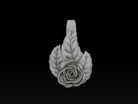 Rose Earrings 3D print model Modello di stampa 3D