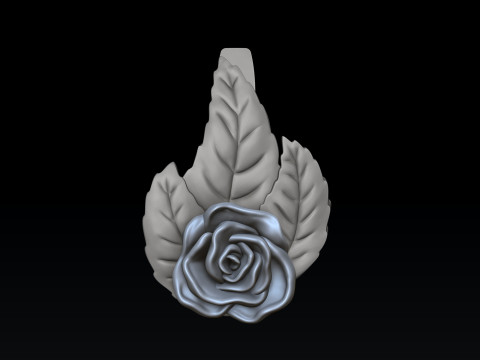 Rose Earrings 3D print model Modello di stampa 3D