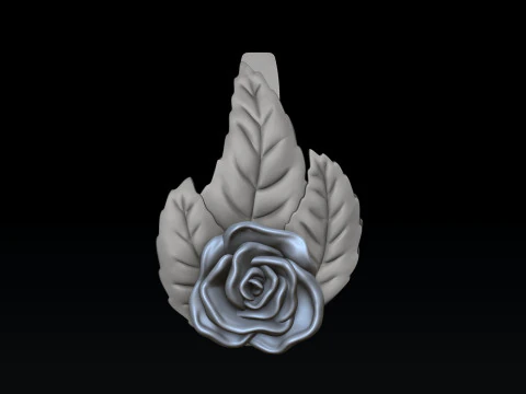 Rose Earrings 3D print model 3D Print Model