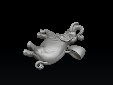Elephant Pendant 3D print model Model do druku 3D