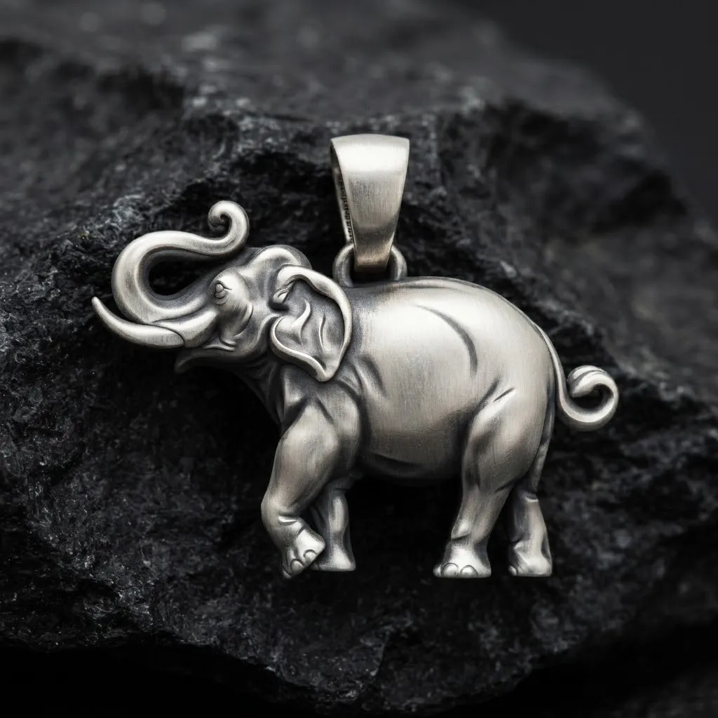 Elephant Pendant 3D print model 3D Print Model .c4d .max .obj .3ds .fbx .stl .blend