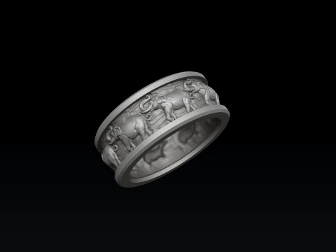 Elephant Ring 3D print model 3D Print Model