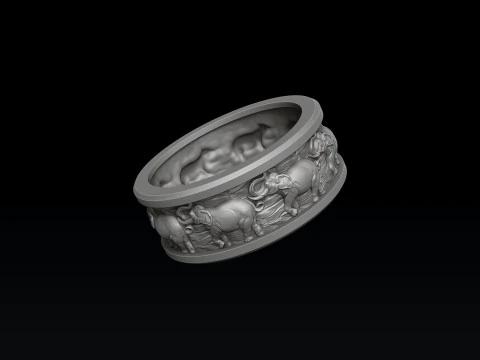 Elephant Ring 3D print model 3D Print Model
