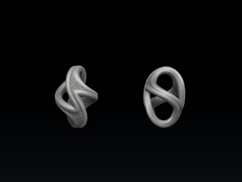 Twisted Abstract Chain 3D print model 3D Print Model