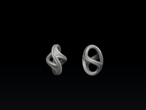 Twisted Abstract Chain 3D print model 3D Print Model