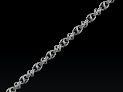 Twisted Abstract Chain 3D print model 3D Print Model