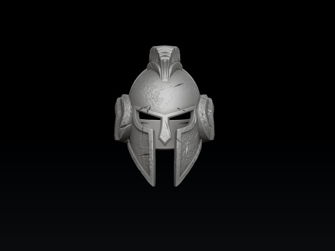 Warrior Helmet Ring V2 3D print model 3D Принт Модель