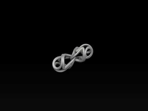 Modelo de impress&atilde;o 3D Twisted Abstract Chain V2 Modelo de Impressão 3D