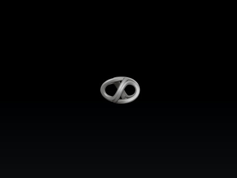 Twisted Abstract Chain V2 3D print model 3Dプリントモデル