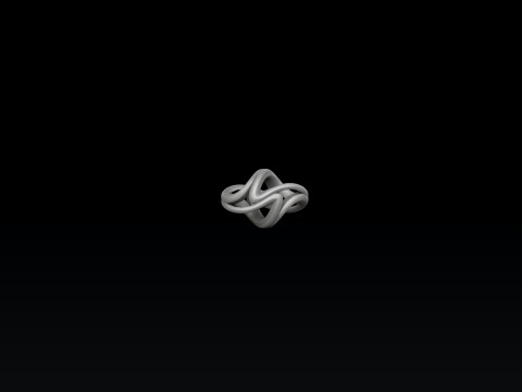Twisted Abstract Chain V2 3D print model 3Dプリントモデル