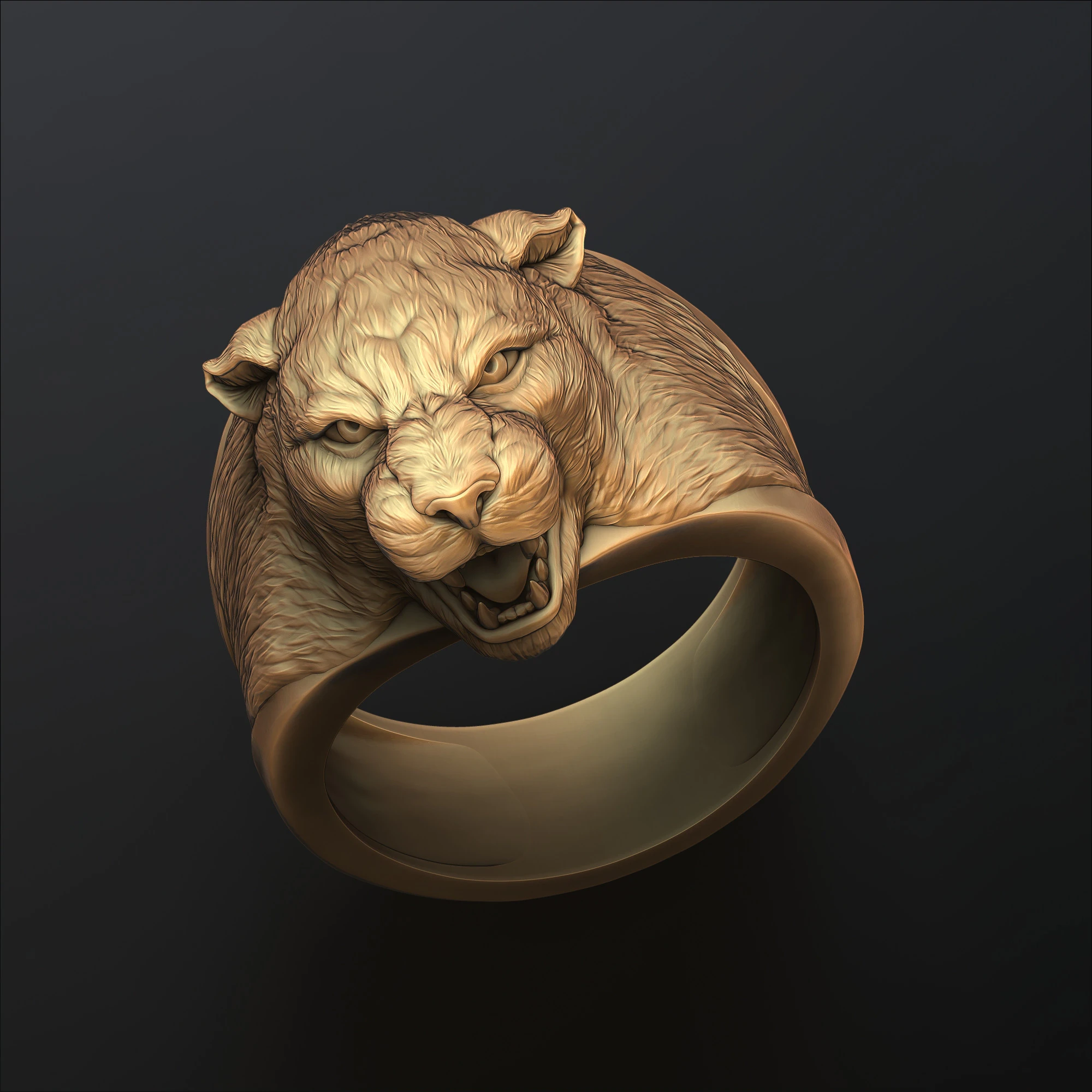 Pantere Ring V 2 3D print model 3D Print Model .c4d .max .obj .3ds .fbx .stl .blend 