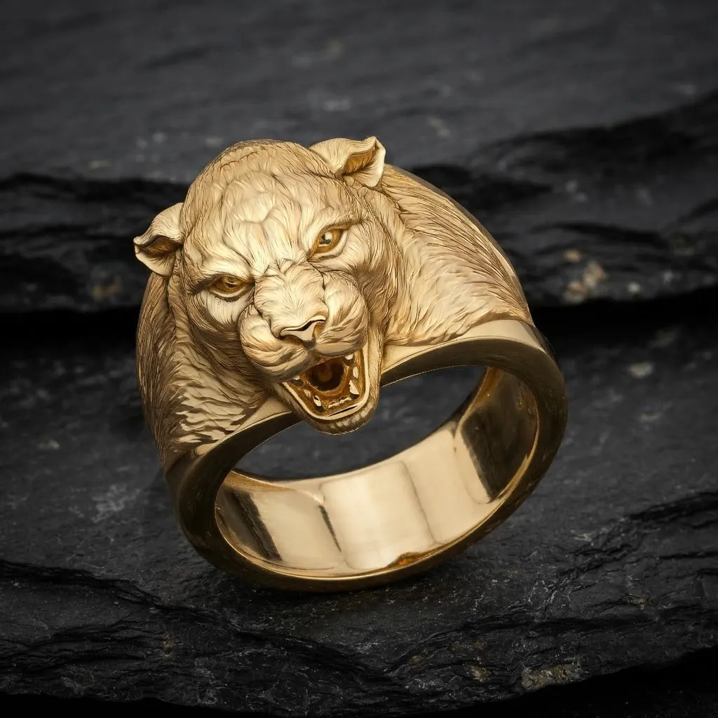 Pantere Ring V 2 3D print model 3D Print Model .c4d .max .obj .3ds .fbx .stl .blend 