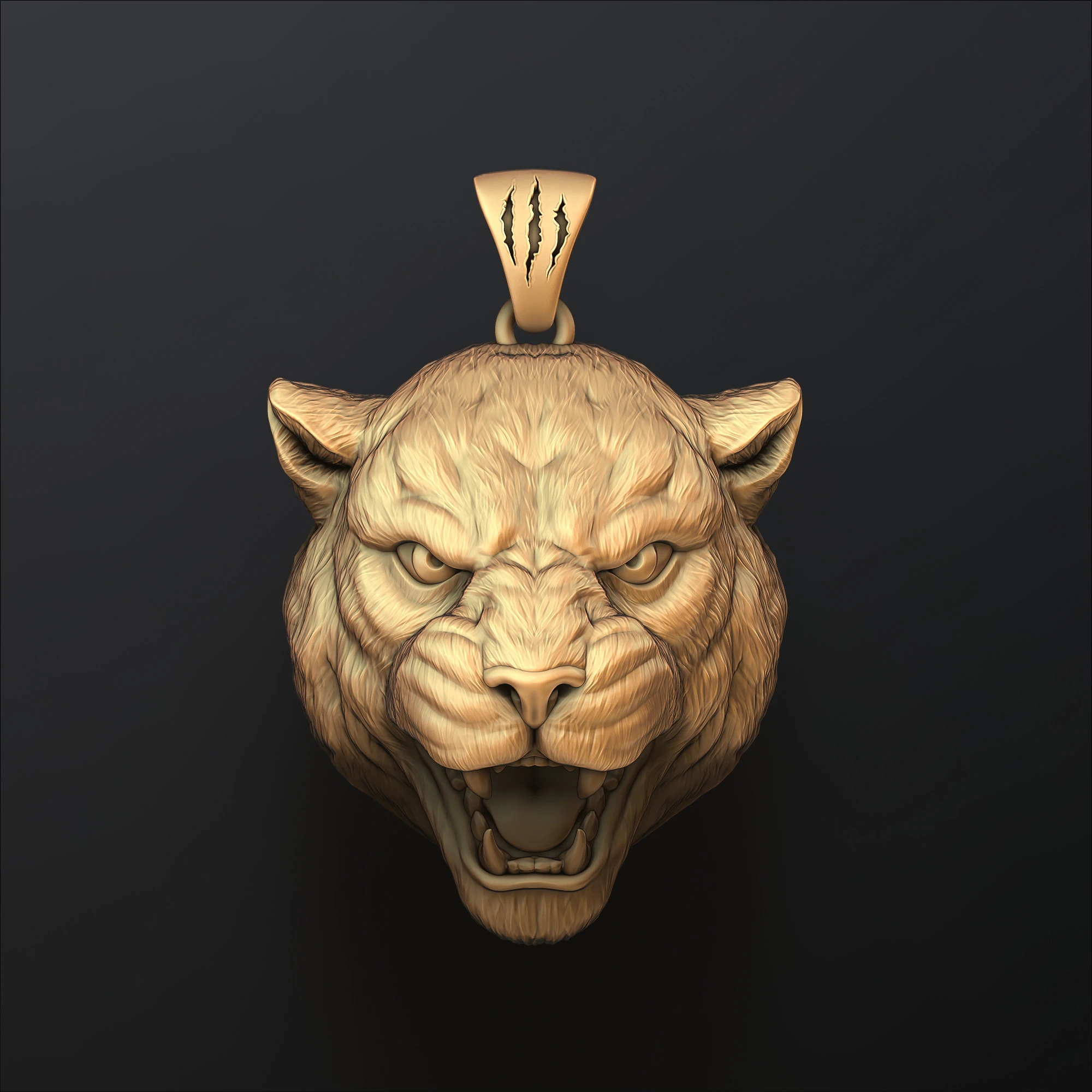 Pantere Pendant V2 3D print model 3D Print Model .c4d .max .obj .3ds .fbx .stl .blend 