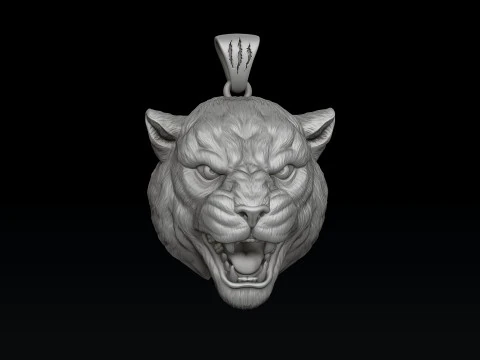 Pantere Pendant V2 3D print model 3D Print Model
