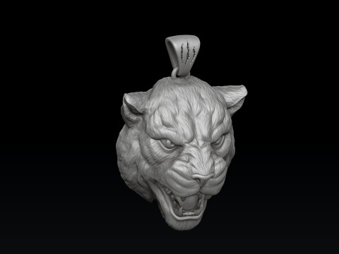 Pantere Pendant V2 3D print model 3D Print Model