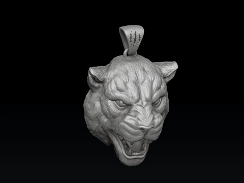 Pantere Pendant V2 3D print model 3D Print Model