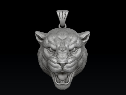Pantere Pendant V2 3D print model 3D Print Model