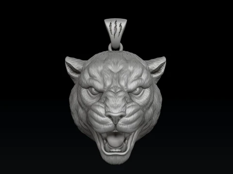 Pantere Pendant V2 3D print model 3D Print Model