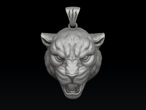 Pantere Pendant V2 3D print model 3D Print Model