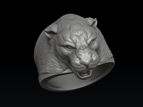 Pantere Pendant Ring V2 Collection Set 3D print model 3Dプリントモデル