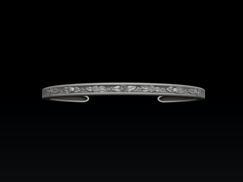 Rose Bracelet 3D print model 3Dプリントモデル