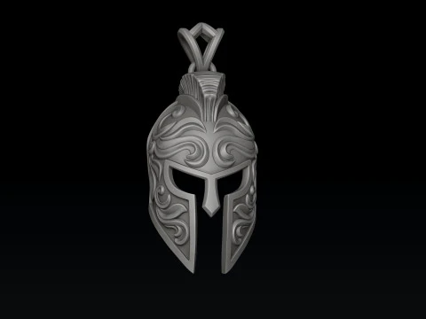 Helmet Pendant V3 3D print model 3D Print Model