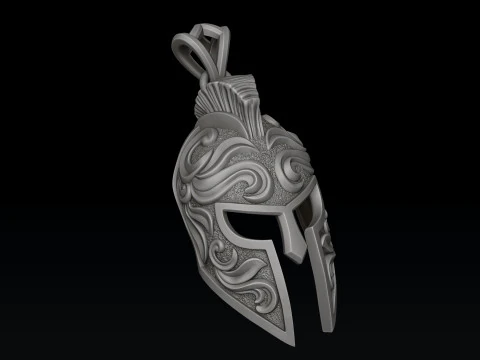 Helmet Pendant V3 3D print model 3D Print Model