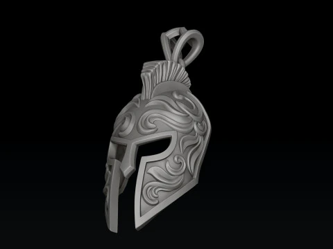 Helmet Pendant V3 3D print model 3D Print Model