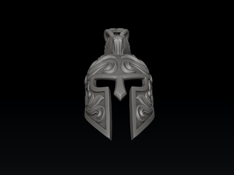 Helmet Pendant V3 3D print model 3D printmodel